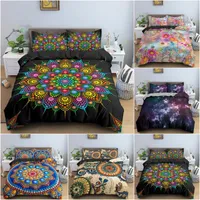 Bedding Sets 3D Bohemian Set Mandala Printed Duvet Cover With Pillowcase King Queen Size Microfiber Comforter Home Textile