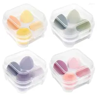 Makeup Sponges Blender Cosmetic Puff Sponge With Storage Box Holder Foundation Powder Beauty Tool Drop
