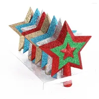 Christmas Decorations 8pcs set Pentagram Tree Top Star Year Tress Decoration Toppers
