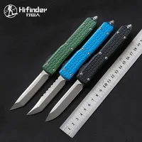 Hifinderversion D2 Blade Knife 6061-T6 Aluminiumhandtag Camping Överlevnad Utomhus EDC Hunt Tactical Tool Dinner Kitchen Knife226L