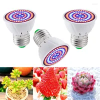 Grow Lights 3pcs Full Spectrum 60 80 48 LED Light Bulbs E27 Lamp Red Blue For Plants Indoor Hydro Flower Tent Phytolamp