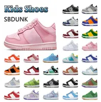 Детские 2023 повседневная обувь новая коренастая детская обувь для девочек для девочек дизайнерские модные низкие кроссовки Dunks спортивные дети ходят по малышам 26-35