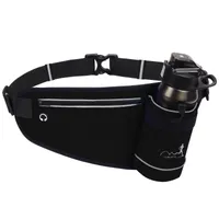 Outdoor Sports Hydration Waist Belt Bag with Water Bottle Holder for Jogging Running Hiking Camping Cycling Walking Waist Pack