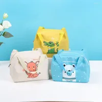 Dinnerware Sets For Students Women Kids Portable Insulated Cooler Cartoon Lunchbox Bag Heat Preservation Picnic Lunch Bags Oxford