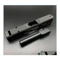 Accesorios t￡cticos Kublai P3 TTI CNC Decoraci￳n de metal Tobog￡n con tipo de tubo de barril externo para We G19 Toy Gel Bla Drop entrega Sport DH4V9