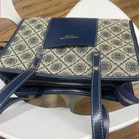 2023 Bags Outlet Online sale New Women's Shoulder Fashionable Tote Canvas Print Handbag Shopping Bag