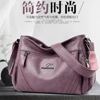 Evening Bags Women's Casual Design Shoulder Luxury Soft Leather Crossbody Bag Trend Brand Designer Handbag Ladys 2023 Messenger