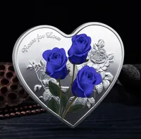 Luxylei Pièces De Monnaie en Métal en Forme De Cœur, Pièces De Collection Commémoratives, Souvenirs De Mariage, Cadeau d'anniversaire De Saint- Valentin