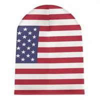 Berets Nation United States USA Flag Country Knitted Hat For Men Women Boys Unisex Winter Autumn Beanie Cap Warm Bonnet