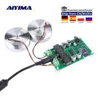 Portable Speakers AIYIMA 2 Inch Audio 25W Resonance Vibration TPA3118 Bluetoothcompatible Power Amplifier Sound DC12V5A 230206