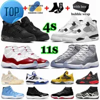 With Box Jumpman s 4 Basketball Shoes Men Womens Sneakers 11 Mens jorda 4s Military Black Cat Infrared Cool Grey 11s Cherry