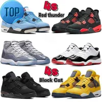 Discount Jordns 2023 Boots Men Basketball Shoes Jumpman 4 4s Red Thunder University Blue Yellow 11 11s Cool Grey Animal Instinct 25th Anniversary Black Cat Trainers