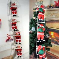 Christmas Decorations Pendant Ladder Santa Claus Doll Tree Drop Ornaments