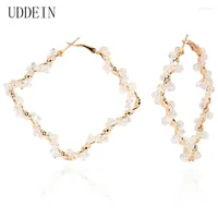 Hoop Earrings UDDEIN For Women Girls Unique Dangle Big Large Circle Square Piercing Brincos Statement Party Jewelry