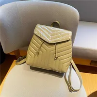 Pendler -Rucksack Frauen neuer Modestil Textured Women's Bag Advanced Travel Mini Rucksack