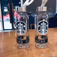 Nowa cena fabryczna 300 ml Starbucks Cup Tubblers Butelka do butelki na wodę kubek kubek kubek kubek szklany materiał chudy kubek prosty design produkt dhl shippi