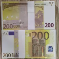 Parti Malzemeleri PROP Hesaplama Banknotları için 200 Kopya Banknot Katlanmış 100 PCS/Paket Koleksiyonu Oyun Kağıt Euro Props Para Çocuk 022 Re Aufe
