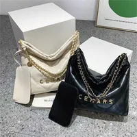 2023 Bags Outlet Online sale Lingge Chain Single-shoulder Fragrant Granny Women's Bag Shopping Large-capacity Package Live
