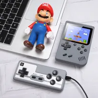 Portable Macaron Handheld Double Players Game Console Player Retro Video Can Store 500 In 1 Games 8 Bit 3.0 Inch Colorful LCD Cradle With Controller DHL