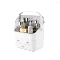 Storage Boxes Multi-use Cosmetic Box Makeup Organizer Large Capacity Jewelry Nail Polish Portable