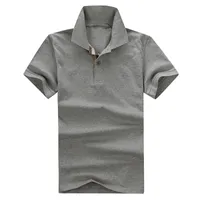 Koszule polo marka mężczyzn w 100% bawełniana koszulka Man krótkie koszulki z krótkim rękawem