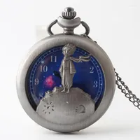 Pocket Watches & Fob Watch Bronze The Little Prince With Chain Vintage Unique Necklace Pendent Quartz Clock