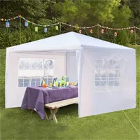 Patio Tent 10&#039; x 10&#039; with 4 Sides Walls Shade Waterproof Outdoor Garden Party Wedding Tent Gazebo W121551210