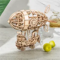 3D Wooden Puzzles Airship Air Balloon Puzzle Toys for Teens Adults Holiday Birthday Gift 201218332h