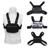 Tactical Vest Chest Rig Bag Packs Adjustable Radio Harness Holster Walkie Talkie Pouch Sports Outdoor Reflective Strip Oxford Clot1974