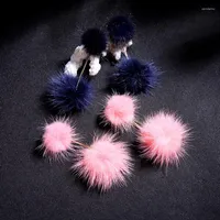 Dangle Earrings Bulk Price 2 Colors Cute Cotton Pom Ball Ethnic 2023 Fashion Handmade Long Drop Allibaba Online Shopping
