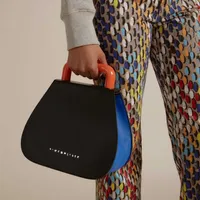 Andra väskor mode akrylhandtage panelerade kvinnor handväskor designer axel väska lyx pu läder crossbody väskor damer stora totes pures j230207