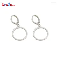 Hoop Earrings Beadsnice ID39476smt2 Sterling Silver Earring Settings Circle Stud Earrinkg Blank
