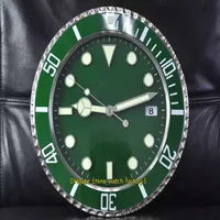 12 Style Topselling Home Watch Clock Wall Clocks 34CM x 5CM 1 5KG Stainless Steel Quartz Luminescent 116610 116710 1166719 116619 242J