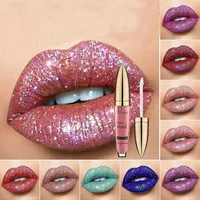Lip Gloss Multicolor Shiny For Women Long Lasting Matte Glitter Liquid Lipstick Diamond Waterproof Makeup Cosmetic