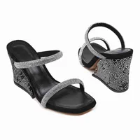 Summer Popular Women Sandals 2023 Louiseity Luxury Brand Business Dress Wedding Party Leather High Heels Casual Flat Slippers Viutonity 04-09
