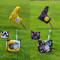 Andere golfproducten 1 van de Pearly Gates Smile Clubs Putter Cap Cover Ball Head Protection PU rechte strip Push voor hout 230206