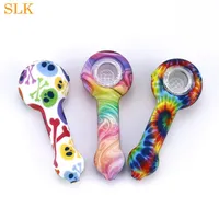 mini smoke water pipes hot selling glass bongs with patterns glass bowl silicone smoking pipes for smoking tobacco 4.23" bongs dab rig