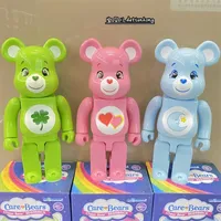 Bearbrick Bistent Lost Block Bear Rainbow Love Doll Doll Made Ornament Tide Play Blind Box Gift244E