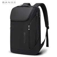 배낭 Bange New Travel Business Laptop Backpack 대용량 방수 외부 USB 포트 충전 백을위한 남성 및 여성 020723H