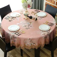 Table Cloth European Style Printed PVC Restaurant Banquet Wedding Tablecloth Water-proof Rectangular Polyester Conference