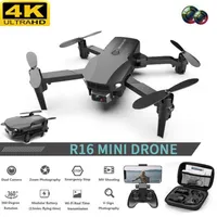 2021 NEW R16 drone 4k HD dual lens mini drone WiFi 1080p real-time transmission FPV drone Dual cameras Foldable RC Quadcopter toy250B