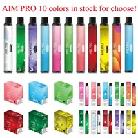 Authentic AIVONO AIM PRO 1500 Puffs Disposable Vapes E Cigarettes 6.5ML Prefilled 2% 5% 10Colors 1000MAh Battery Wholesale OEM