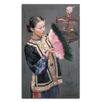 Paintings Hand Painted Oil Painting Custom Portrait Canvas Traditional Chinese Woman Picture Style Wall Decor
