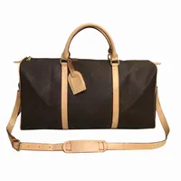High Quality men duffle bag women travel bags hand luggage travel bag Men's pu leather handbags large cross body bag totes 55256Z