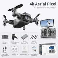 KY905 Mini Drone with 4K Camera HD Foldable Drones Quadcopter One-Key Return FPV Follow Me RC Helicopter Quadrocopter Kid's T174I