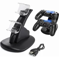 Sony PS4/Slim/Pro Controller Chargers Docking Stations with Retail PackingDHL用のデュアル高速充電ドックステーションスタンド充電器