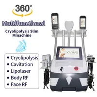 Slimming Machine Factory Price 7 In 1 Fat Reducing Cryolipolysis Vacuum Fats Cryotherapy Cavitation Device Slim Machine With Ce