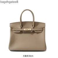 Herme Pattern Trendy Cowwhide Designer Handbag Birkins bage bag Litchi Women Women’s 2023 Fingle Counter Messenger Berkin 3nnu