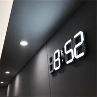 Wall Clocks LED Digital Wall Clock with 3 levels Brightness Alarm Clock Wall Hanging Clock Wall clock Home decor 230206