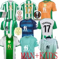 21 22 23 Rzeczywiste koszulki piłkarskie Betis Copa del Rey finał Joaquin B.IgleSias Camiseta de futbol Juanmi estadio la czwarty trzeci 2022 Specjalne 4. Mężczyzny Koszule piłkarskie dla dzieci
